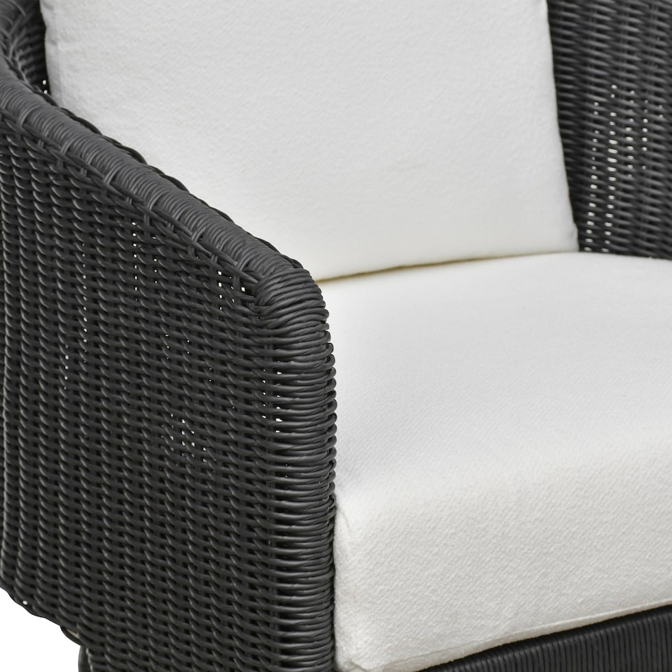 shorefront black white outdoor lounge chair   