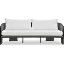 shorefront black white outdoor sofa   