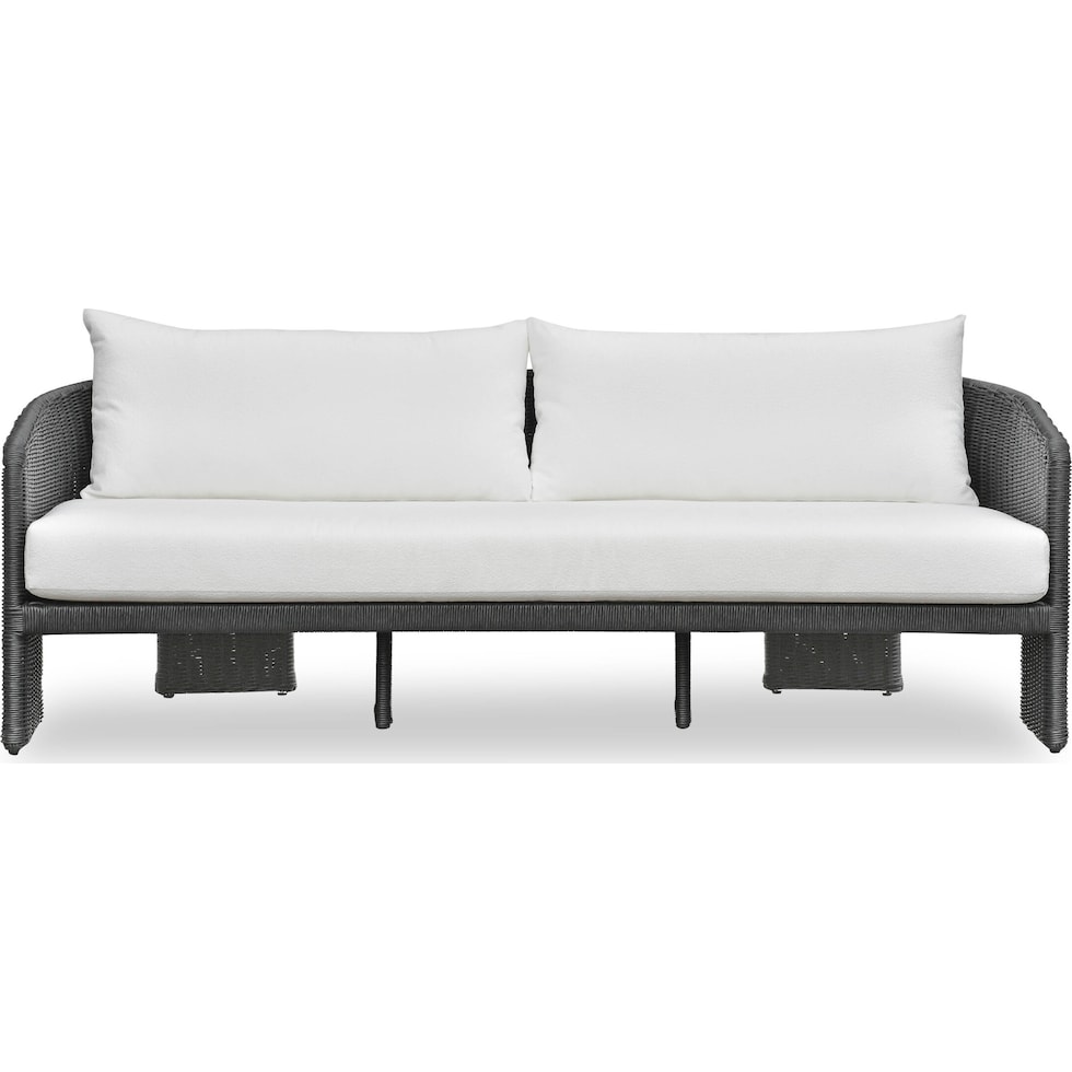 shorefront black white outdoor sofa   
