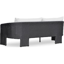 shorefront black white outdoor sofa   