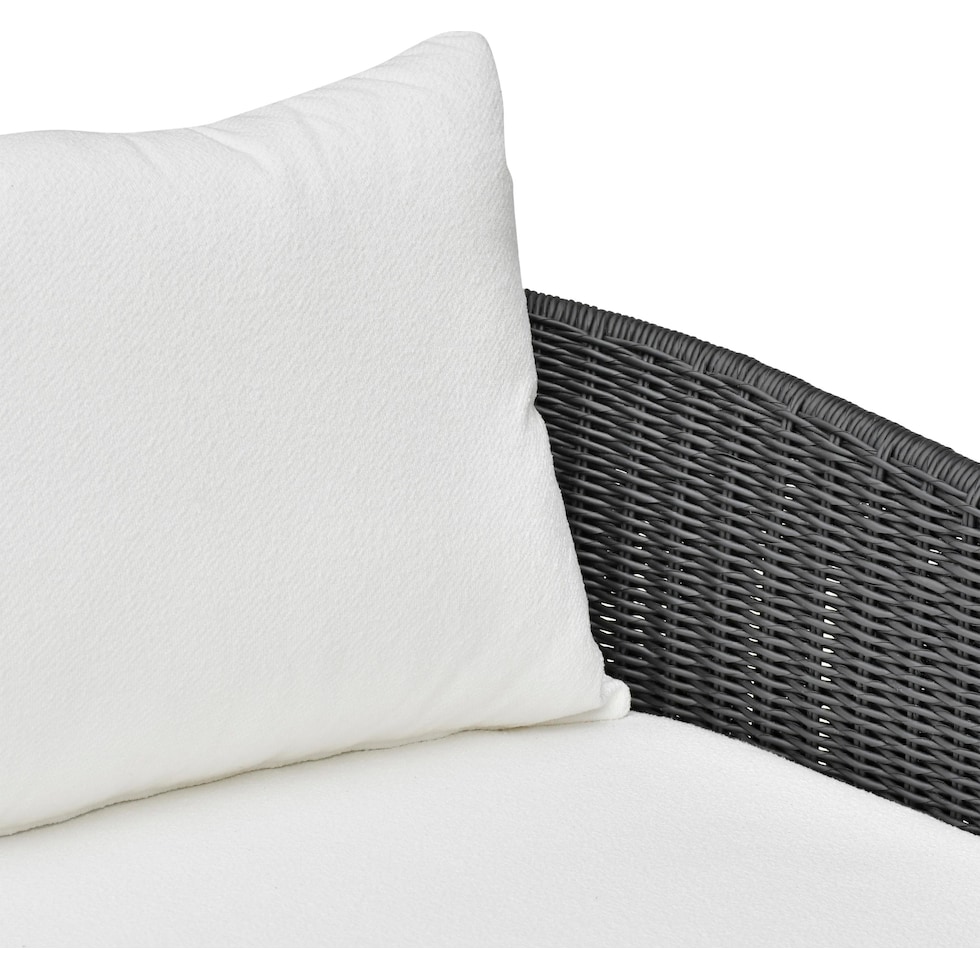 shorefront black white outdoor sofa   