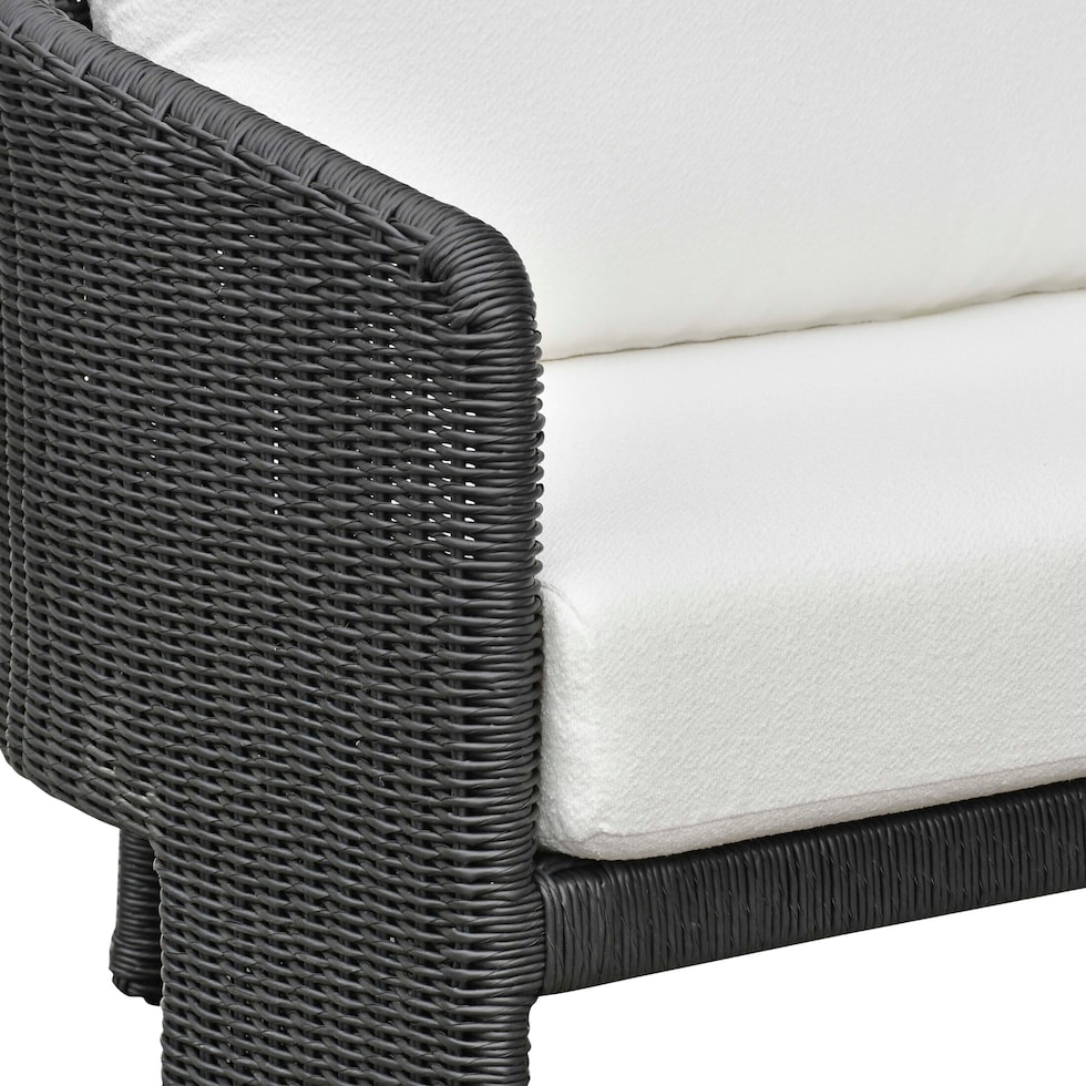 shorefront black white outdoor sofa   