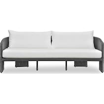 shorefront black white outdoor sofa   