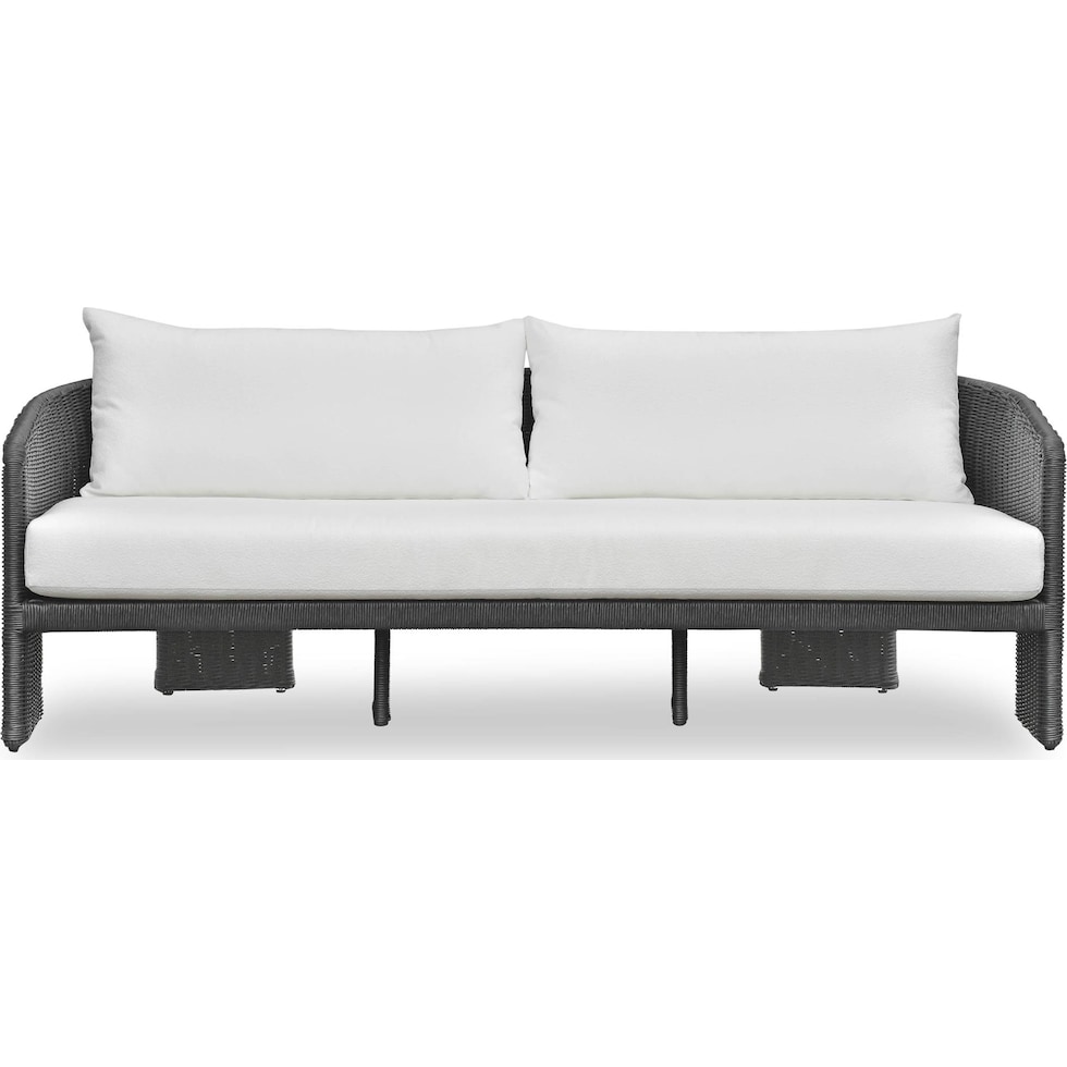 shorefront black white outdoor sofa   