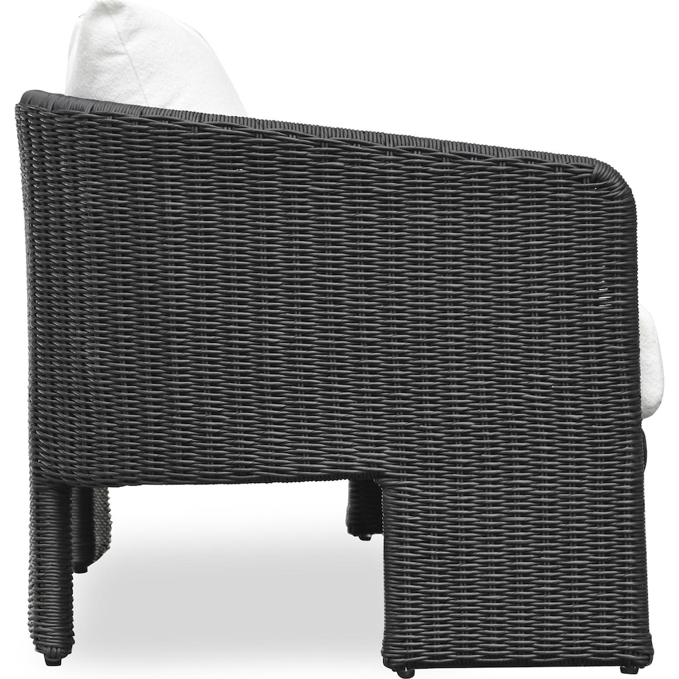 shorefront black white outdoor sofa   