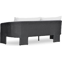 shorefront black white outdoor sofa   