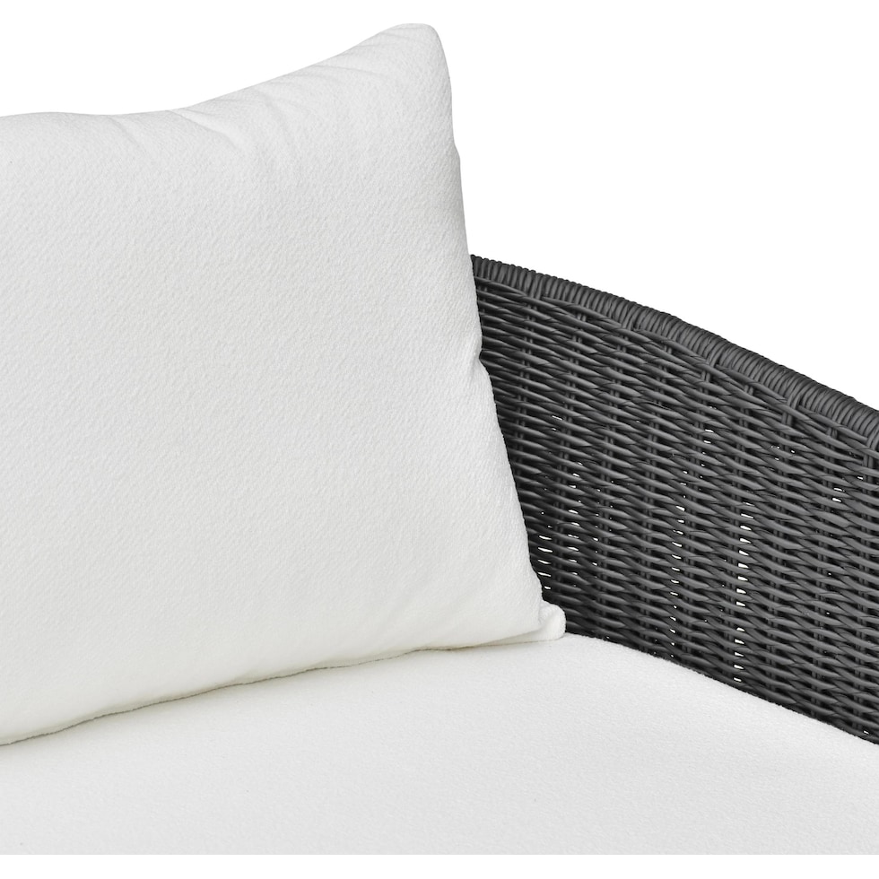 shorefront black white outdoor sofa   