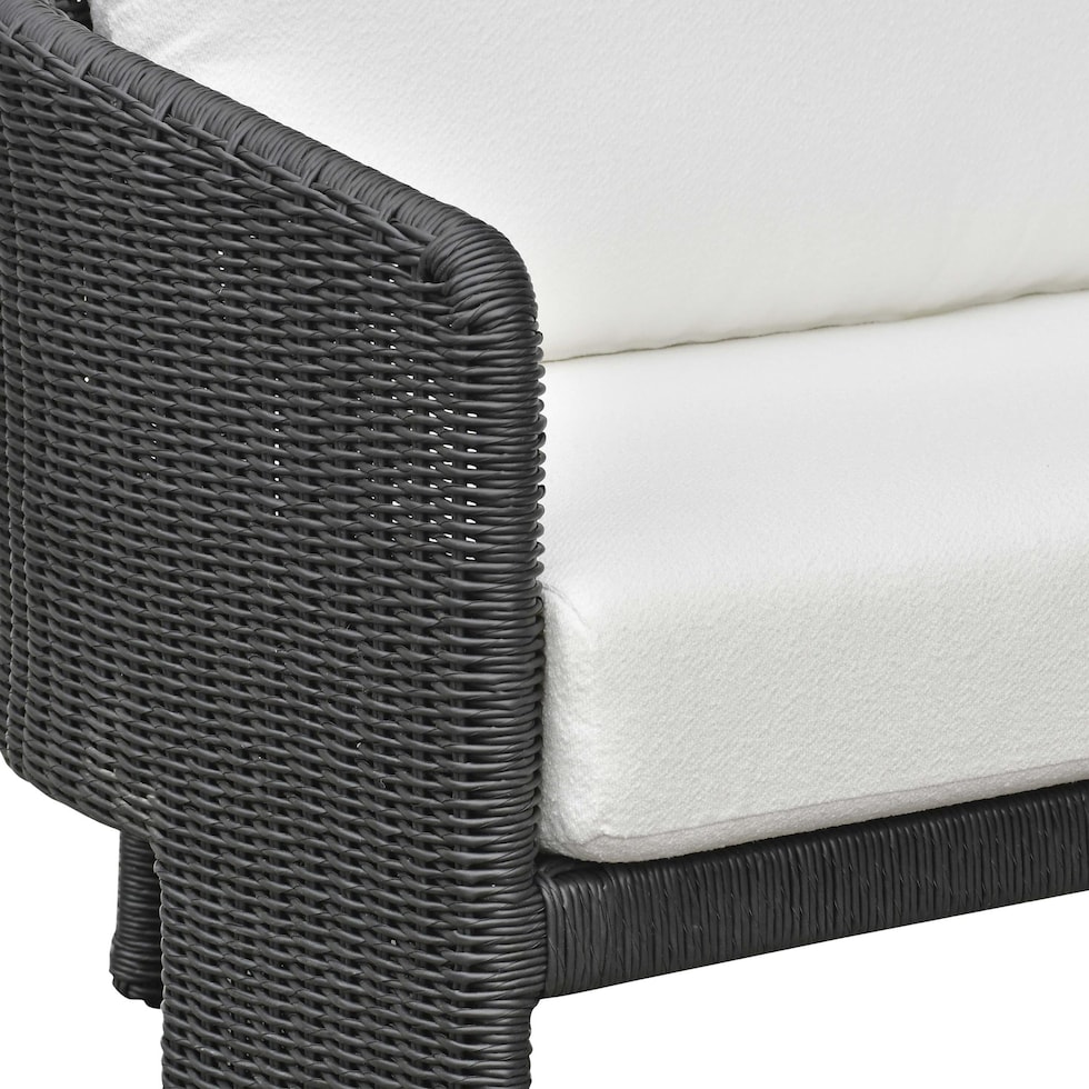 shorefront black white outdoor sofa   