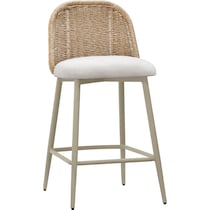 shorefront cream outdoor stool   