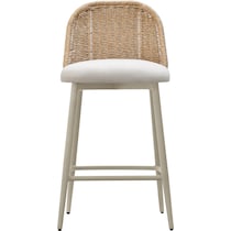 shorefront cream outdoor stool   