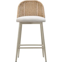 shorefront cream outdoor stool   