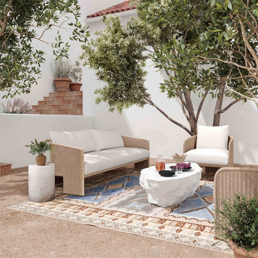 shorefront cream tan outdoor chair   