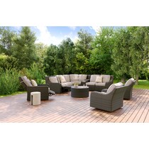 shoreline gray  pc sectional   