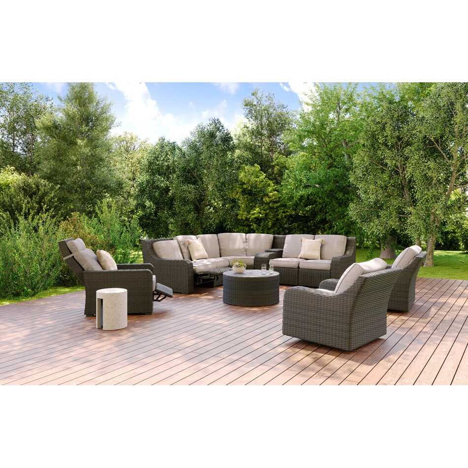 shoreline gray  pc sectional   