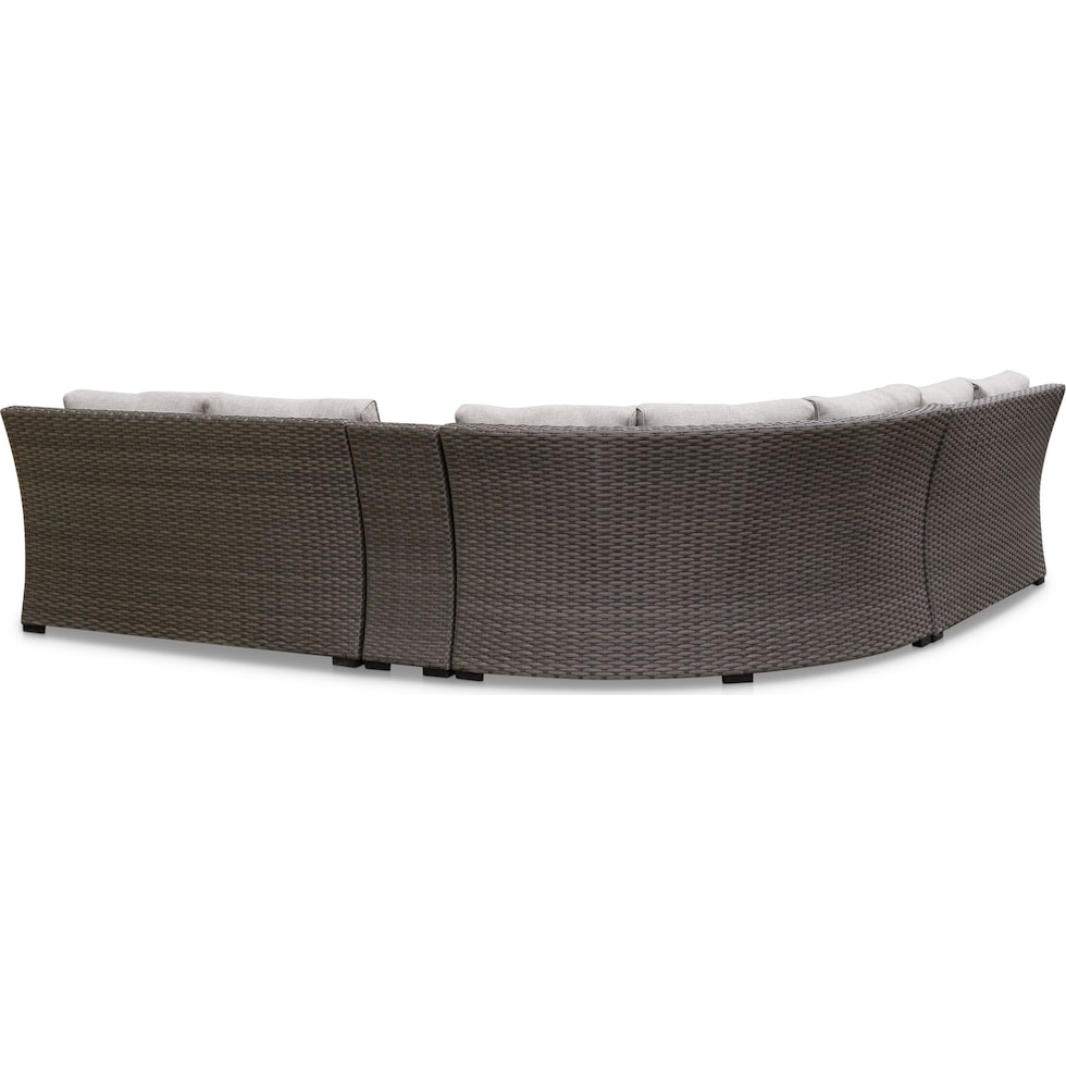 shoreline gray  pc sectional   