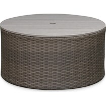 shoreline gray outdoor coffee table   