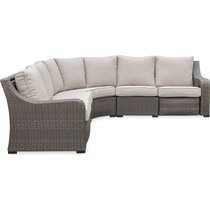 shoreline gray outdoor sectional   