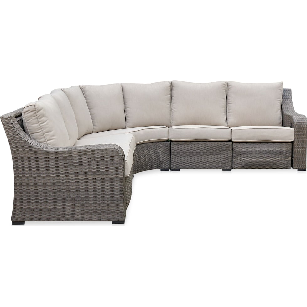 shoreline gray outdoor sectional   