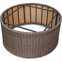 shoreline pecan outdoor coffee table   