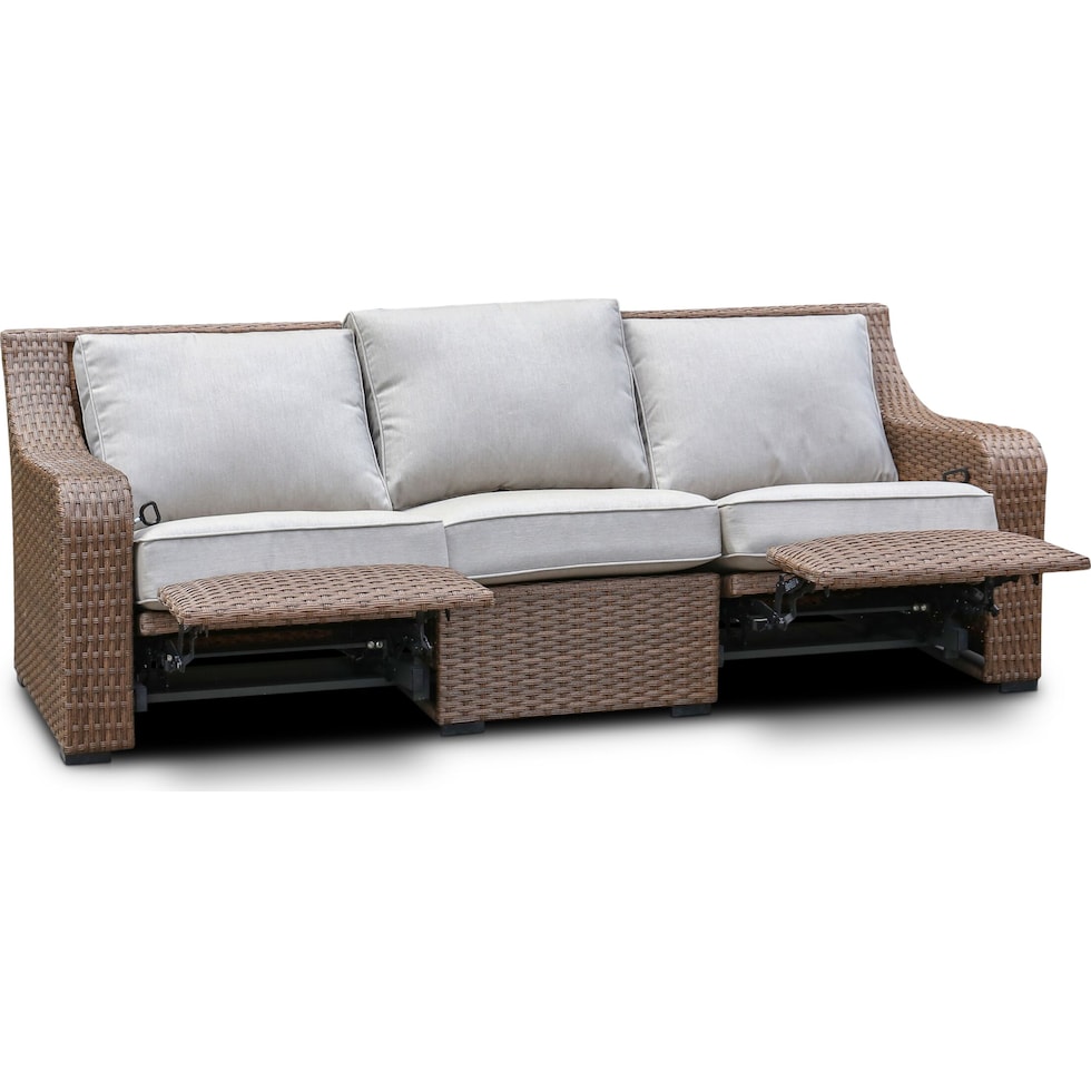 shoreline pecan outdoor sofa   