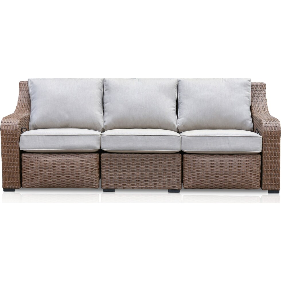 shoreline pecan outdoor sofa   