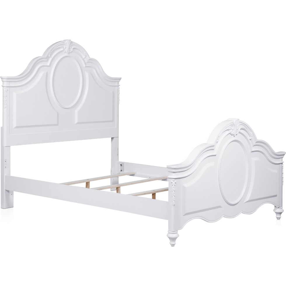 shyla white twin bed   