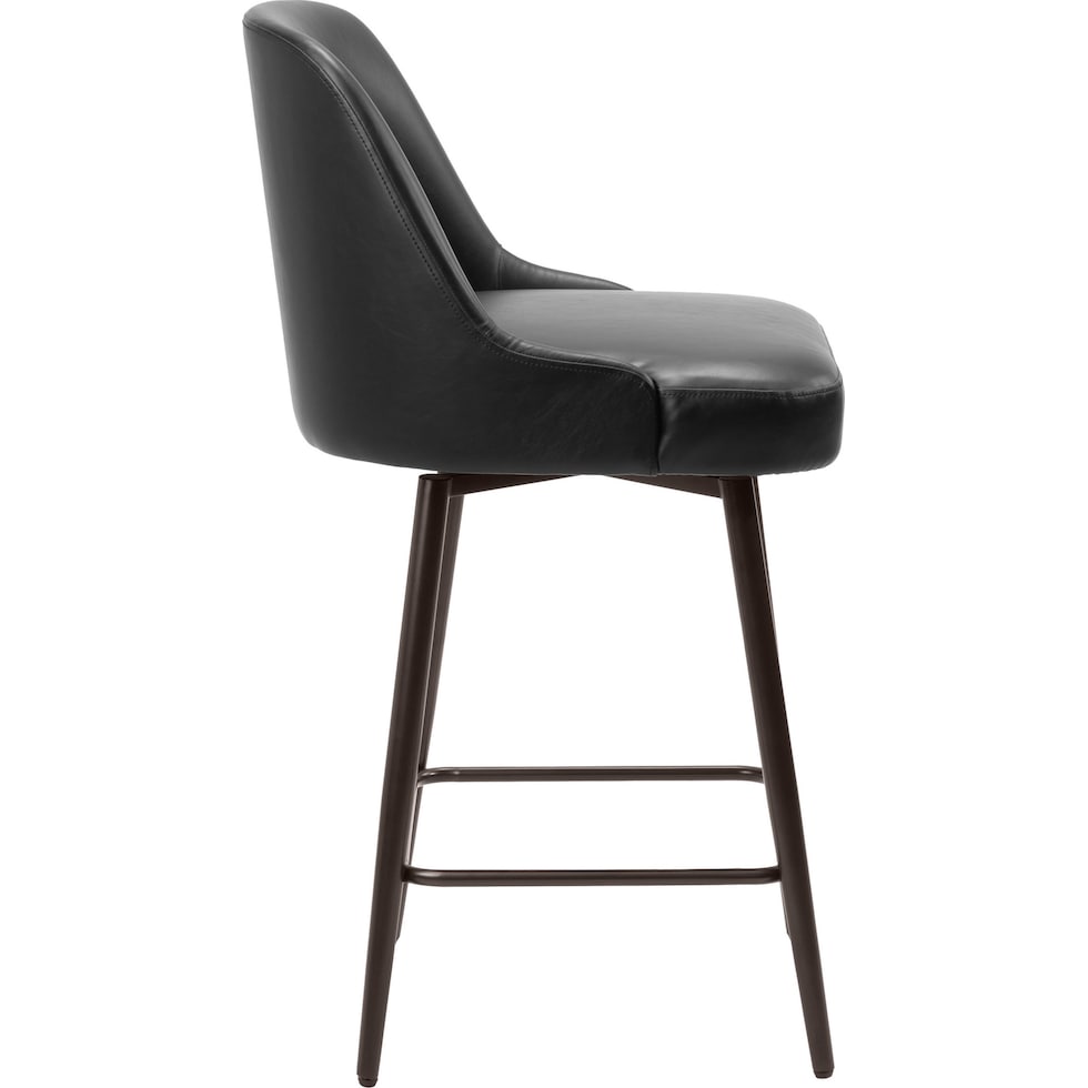 siara black counter height stool   