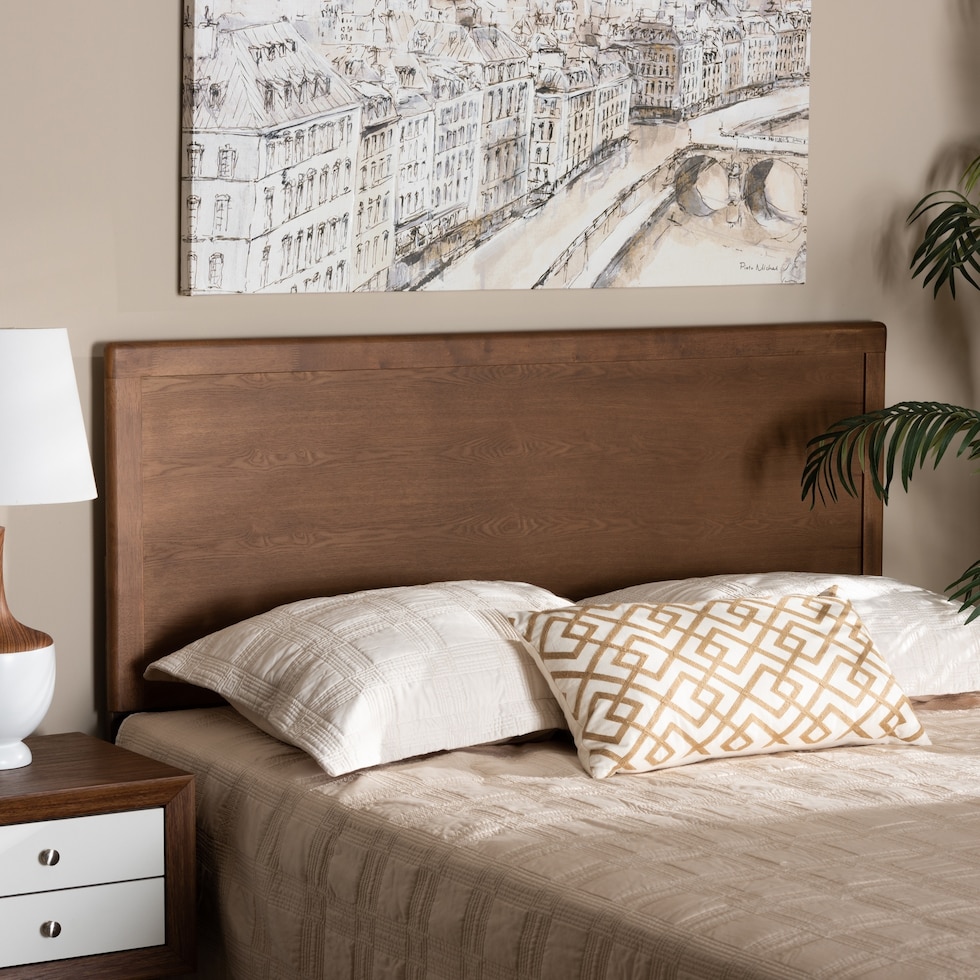 sibyl dark brown queen headboard   