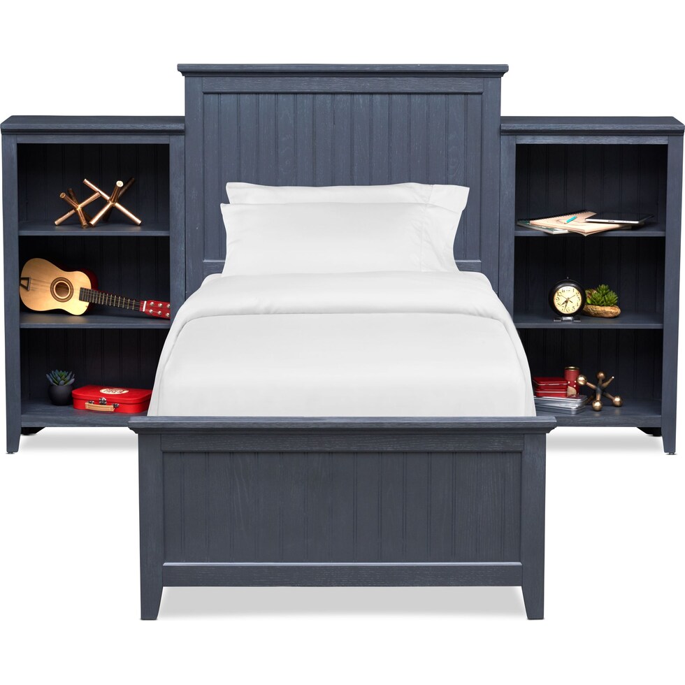 sidney blue  pc twin bedroom   