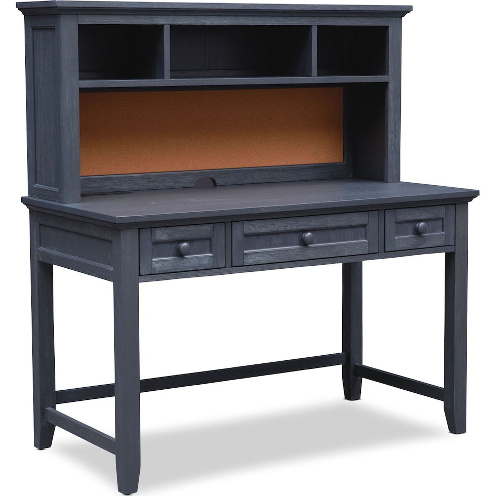 sidney blue desk & hutch   