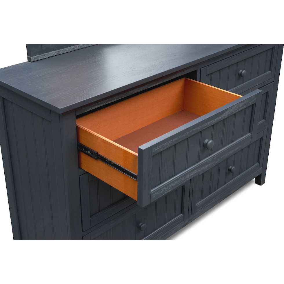 sidney blue dresser & mirror   