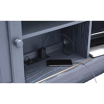 sidney blue twin lounge bed   