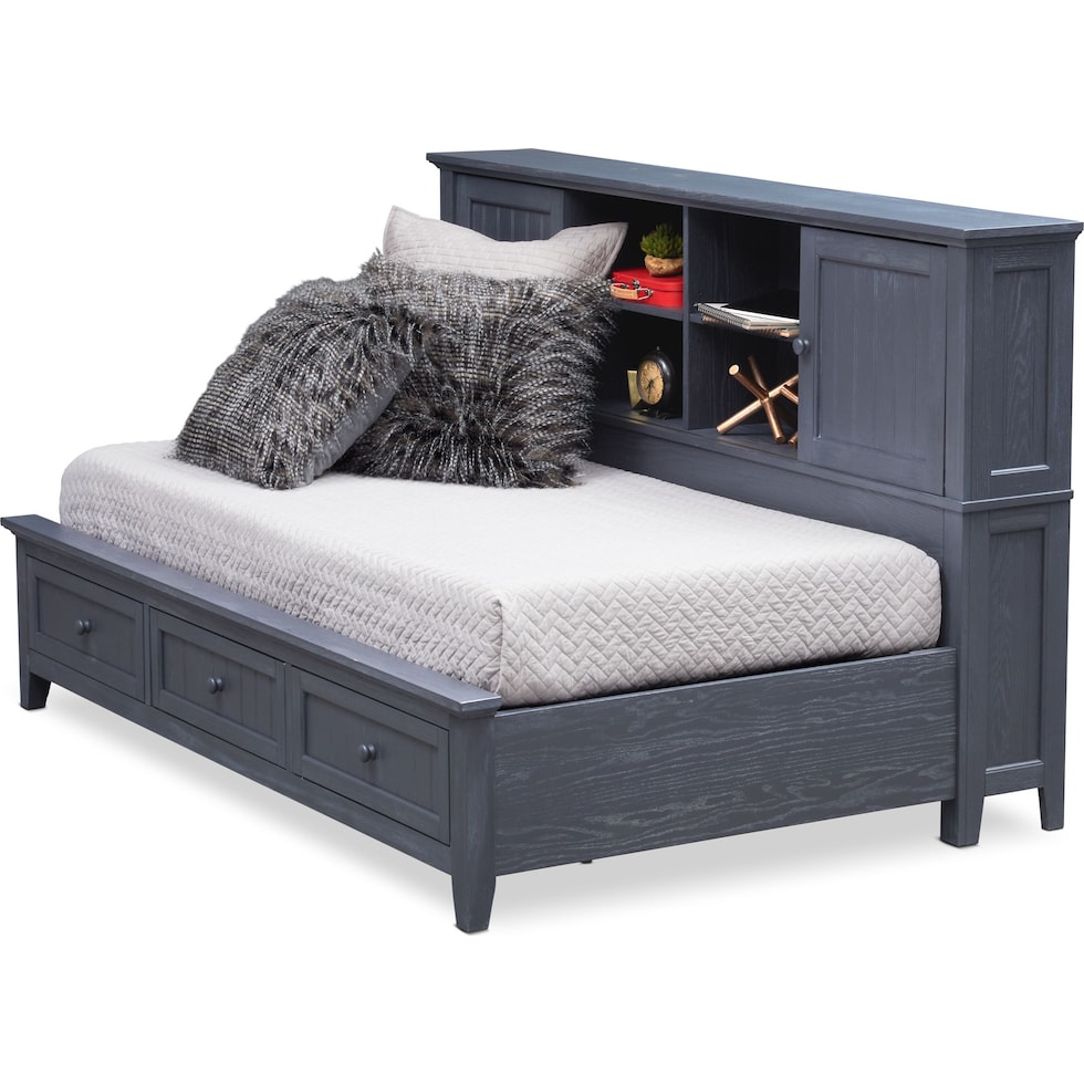 sidney blue twin lounge bed   