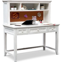 sidney white desk & hutch   