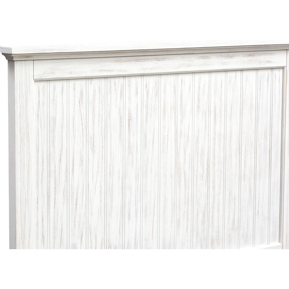 sidney white full bed w storage   