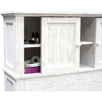 sidney white full bookcase bed   