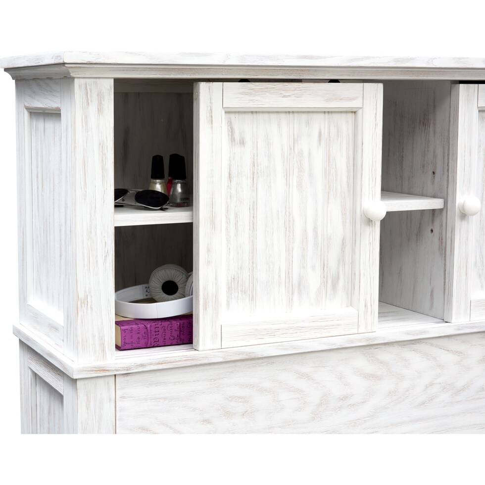 sidney white full bookcase bed   
