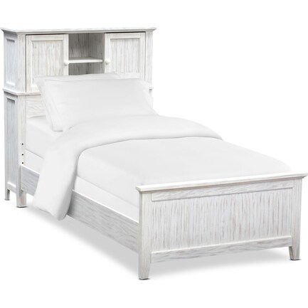 Sidney Twin Bookcase Bed - White