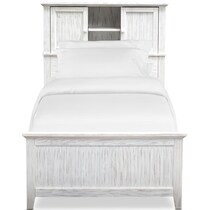 sidney white twin bed   