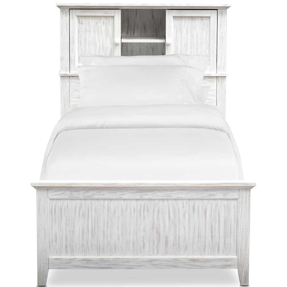 sidney white twin bed   