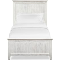 sidney white twin bed   