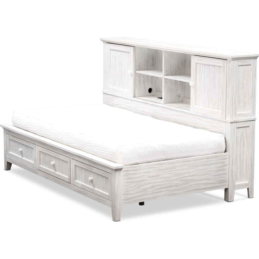 sidney white twin lounge bed   