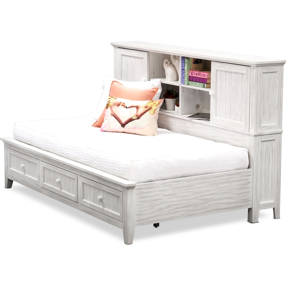 sidney white twin lounge bed   