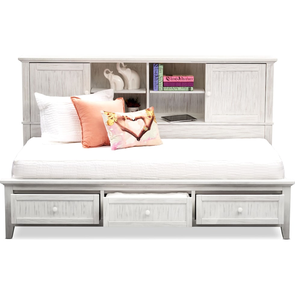 sidney white twin lounge bed   