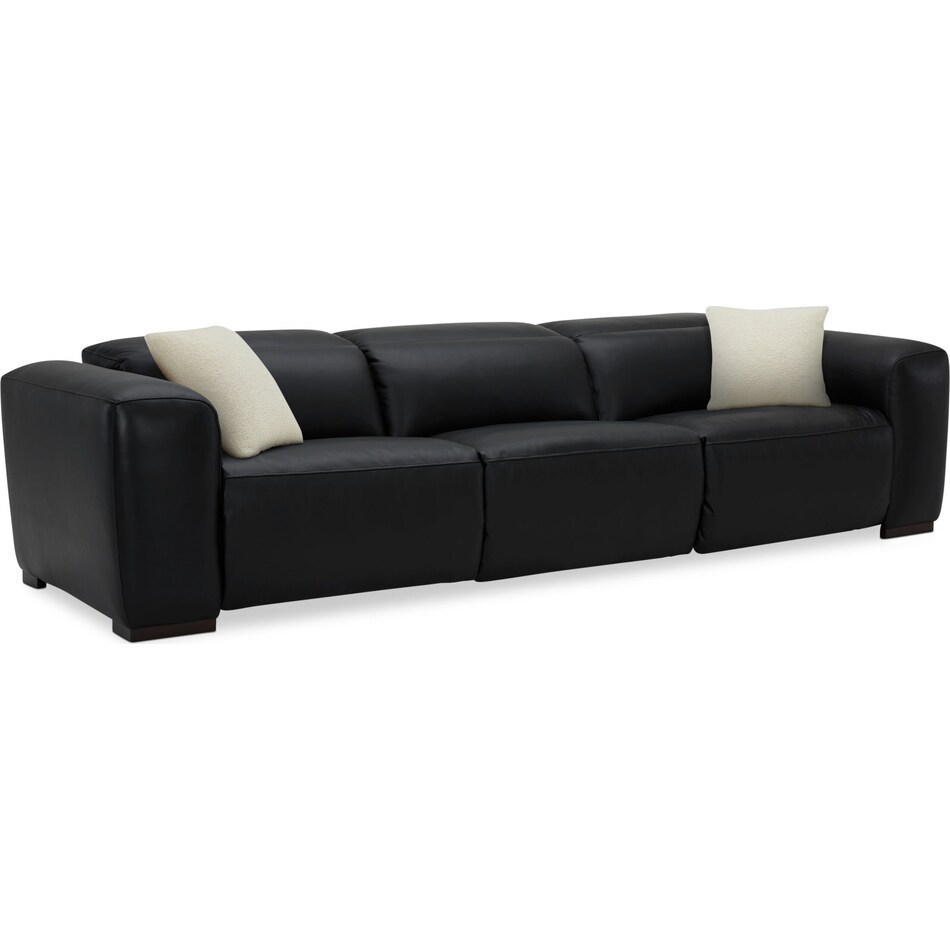 sierra black  pc power reclining sofa   
