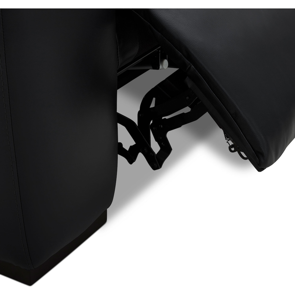 sierra black  pc power reclining sectional   