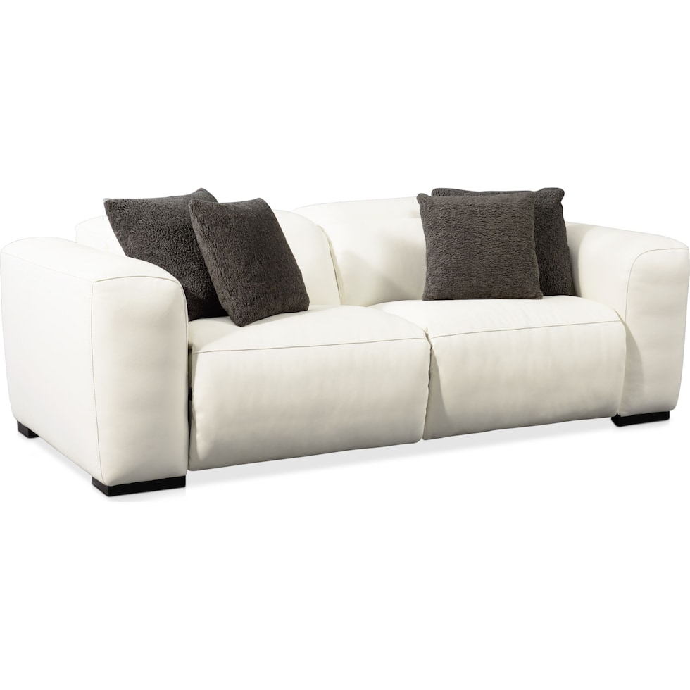 sierra white  pc power reclining sofa   