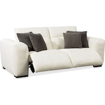 sierra white  pc power reclining sofa   