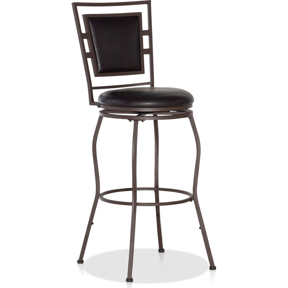 silas dark brown bar stool   