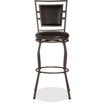 silas dark brown bar stool   